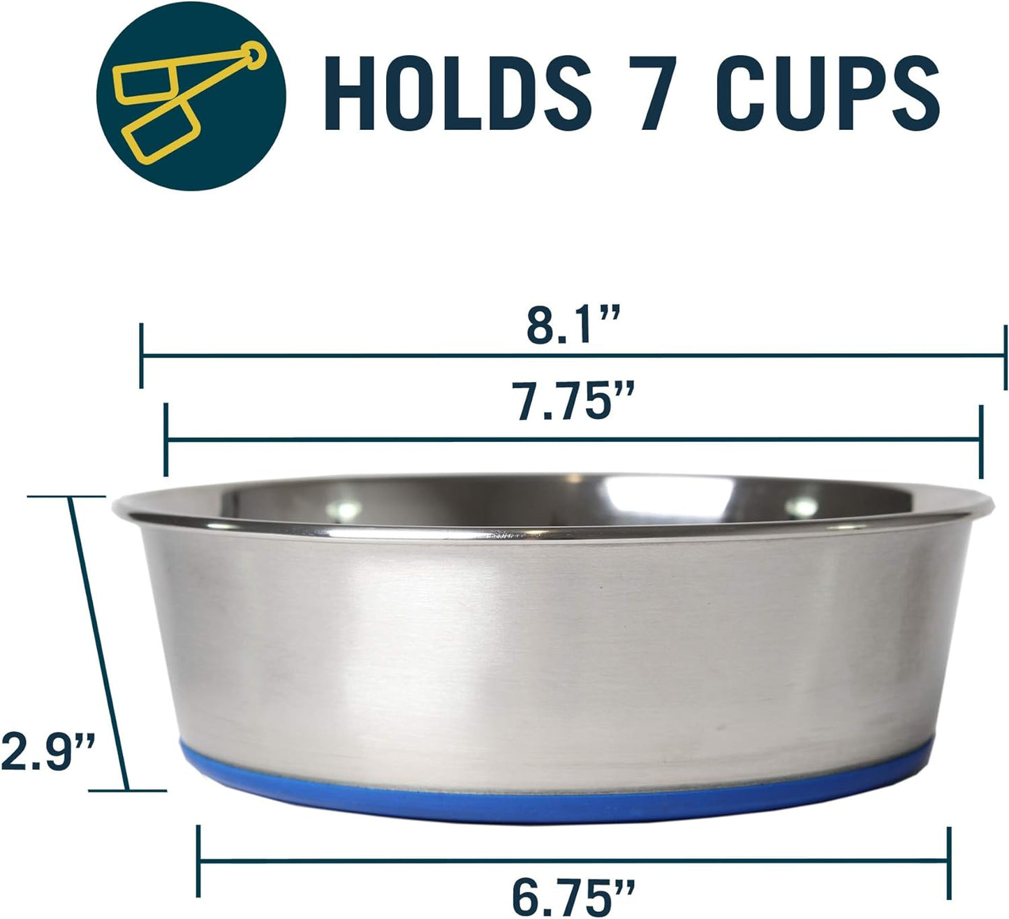 Durapet Dog Bowls, Dog Food Bowls & Dog Water Bowls (Stainless Steel Dog Bowl to Replace Ceramic Dog Bowls) Large Dog Bowls, Dog Bowls Medium Sized Dogs & Dog Bowls Small Size Dog